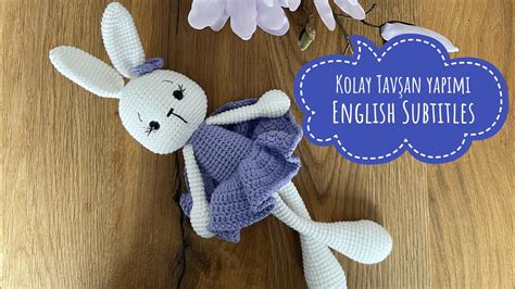 Amigurumi kolay tavşan yapımı 2 2 English Subtitles kafa yüz ifade