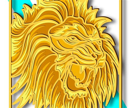 Lion Mandala SVG/ Lion CNC/ Multilayer Svg/ Cutting File Svg/ - Etsy