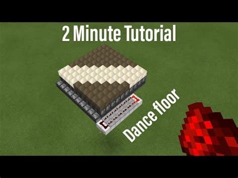 Minute Tutorial How To Make A Dance Floor In Minecraft Bedrock Youtube