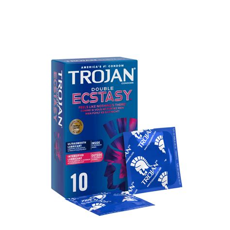 Trojan™ Double Ecstasy™ Condoms With Two Lubes Trojan™