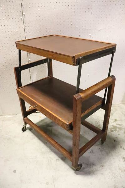 Antique Oak Tray Table