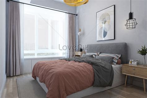 Nordic bedroom design creative image_picture free download 401722359 ...