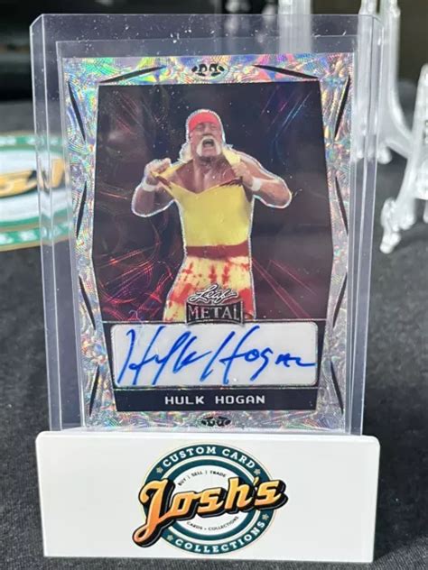 Leaf Metal Legends Wrestling Hulk Hogan Ba Hh Auto Autographe