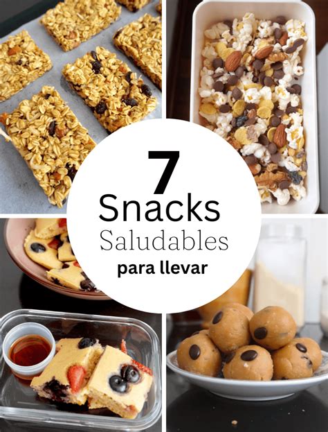 Snacks Saludables Para Llevar A La Escuela O Trabajo Cocina Con Michela