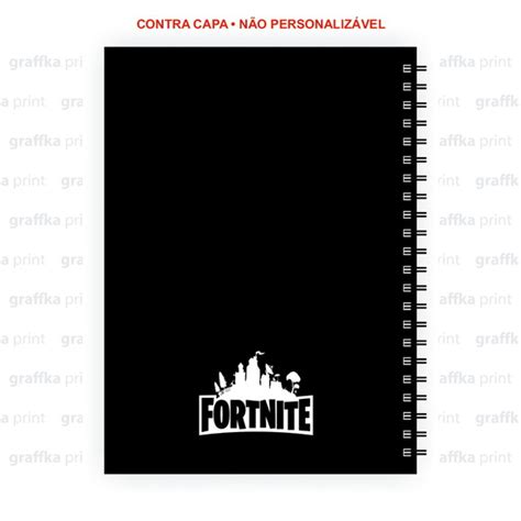 Caderno Grande Capa Dura Fortnite 4 96fls 1mat No Elo7 GRAFFKA PRINT