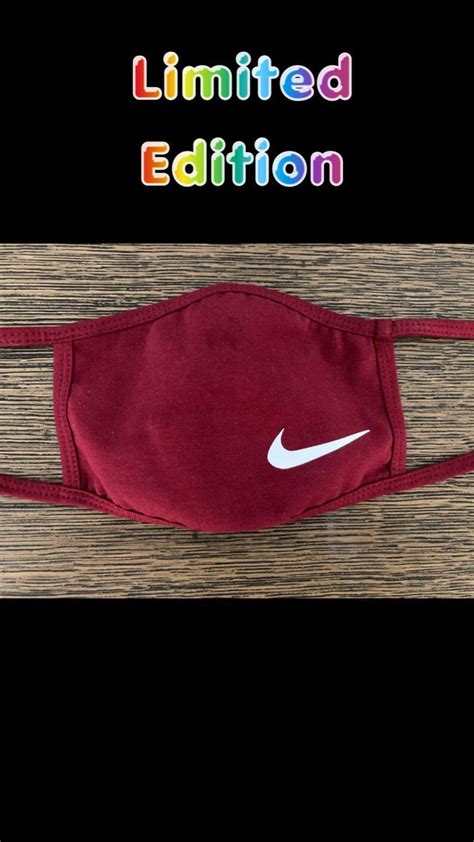 Nike sports face mask with swoosh logo Handmade Adult face | Etsy