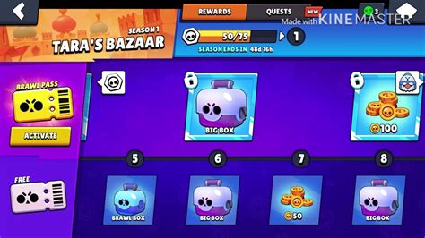 First Video Brawl Stars Gameplay New Battle Pass Season 1 Youtube