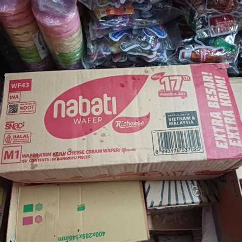 Jual Nabati Wafer 1 Dus Isi 60 Pcs43gram Shopee Indonesia