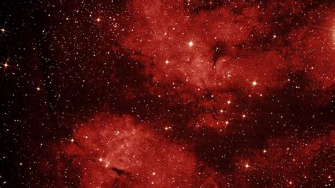 Red Outer Space Wallpaper