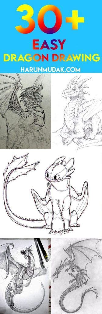 How To Draw A Dragon Easy Dragon Sketches Harunmudak