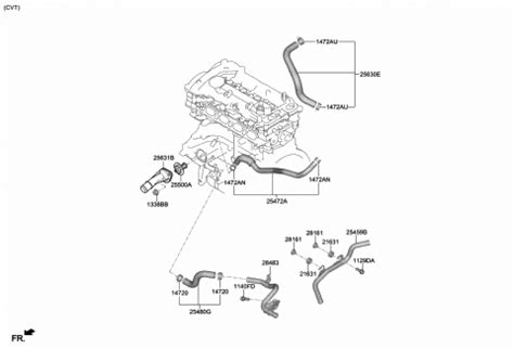 Coolant Pipe Hose 2019 Hyundai Elantra US Alabama Made