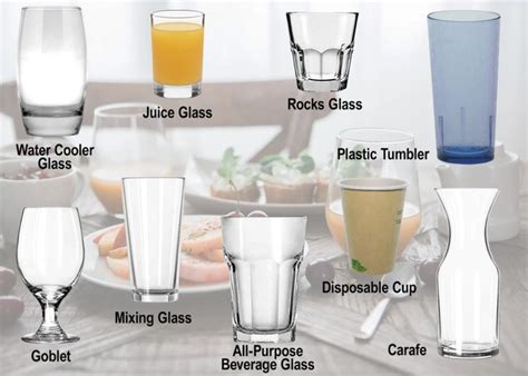 The Types Of Drinking Glasses To Know Buying Guides Types Of