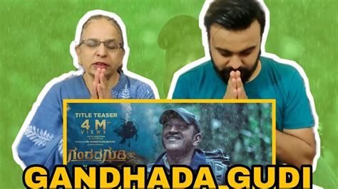 Gandhada Gudi Teaser REACTION Puneeth Rajkumar Amoghavarsha YouTube