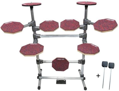 Bateria Pratic Vel De Estudo Stroke Pads Pe As Bateria E