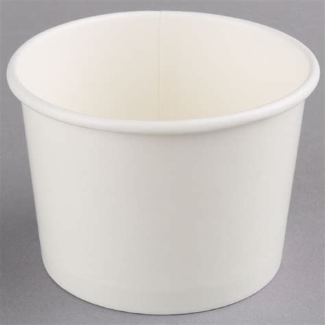 Choice Oz White Double Poly Coated Paper Food Cup Case