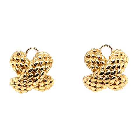 Amber Yellow Gold Earrings For Sale at 1stDibs