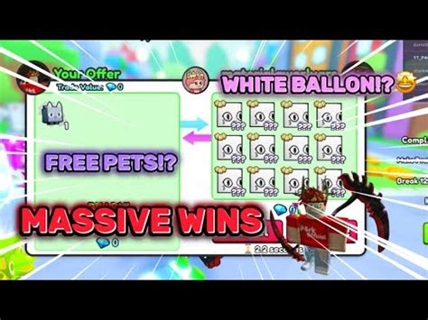 Trading Montage 24 MASSIVE WIN TRADES WHITE BALLOON CATS Pet