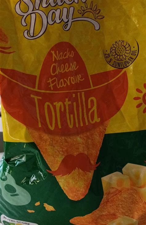 Tortilla Nacho Cheese flavour Snack Day kalorie kJ i wartości