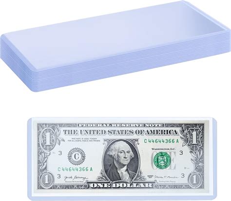 Lot De 10 Pochettes Transparentes En PVC Pour Billets De Banque Pour