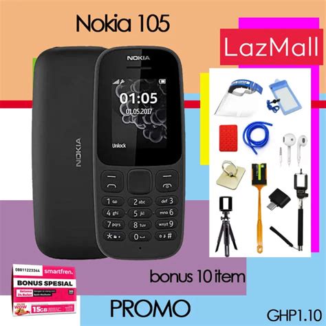 Nokia 105 Feature Phone Tahan Banting Garansi Resmi Original Lazada