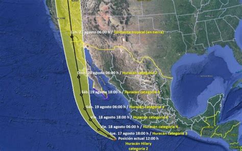 Hurac N Hilary Se Intensifica A Categor A Conoce Los Estados Que