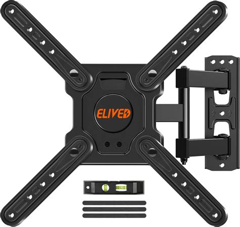 ELIVED TV Wall Mount For Most 22 50 Inch TVs Articulating Arms Swivel