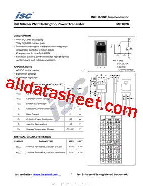 Mp Datasheet Pdf Inchange Semiconductor Company Limited