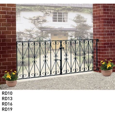 BIC REGENT SCROLL METAL DRIVEWAY GARDEN GATE 2134mm 7 GAP X 914mm