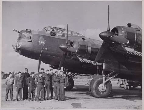 Avro Lancaster Bomber DS689 and Crew original photograph - Manning Fine Art