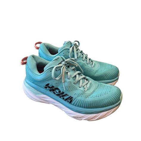 Hoka One One Shoes Hoka Womens Bondi Aquarelle Eggshell Blue