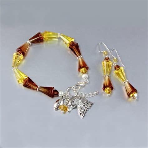 Swarovski Crystal Artemis Bracelet Earrings Set Sterling Silver