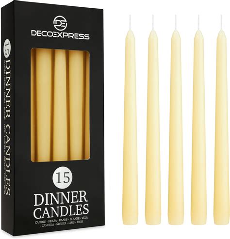 Deco Express Dinner Candles Pack Of 6 10 15 Or 50 Tapered Candles Non