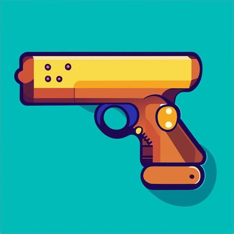 Pistola Pistola Dibujos Animados Vector Icono Ilustraci N Objeto De