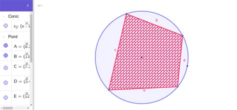 Brahmagupta S Formula Geogebra