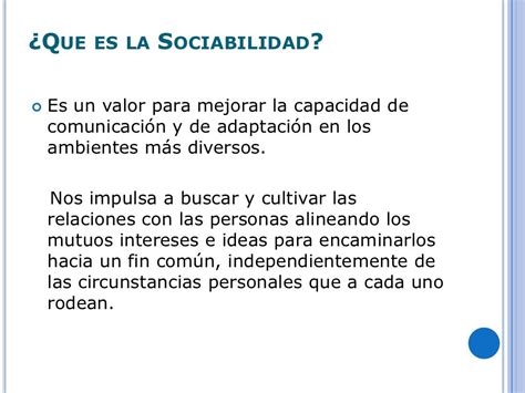 Sociabilidad