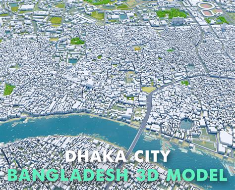 Dhaka City Bangladesh 3D Model - FlippedNormals