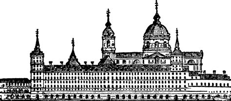 Escorial, vintage illustration. 13815307 Vector Art at Vecteezy