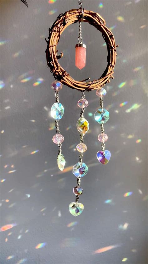 Welcome In The Dancing Rainbows With This Ethereal Strawberry Quartz