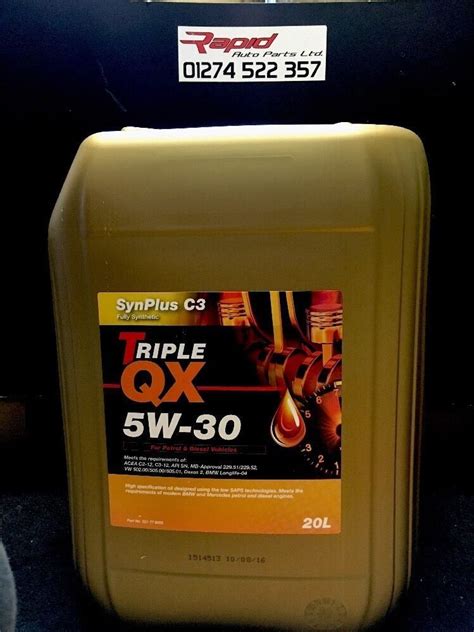 Triple Qx Synplus W C Fully Synthetic Car Engine Oil L Rapid