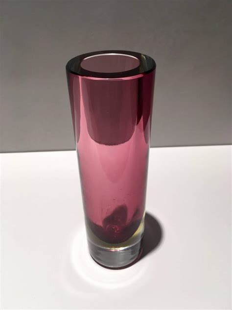 Pink Flavio Poli Murano Glass Vase For Sale At 1stdibs