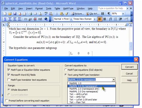 Mathtype Microsoft Word Netdive