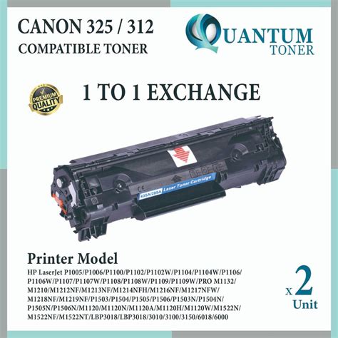 2x Canon Cartridge 312 Crg 312 Compatible Toner Lbp 3010 Lbp 3018 Lbp 3050 Lbp 3150 Lbp3010