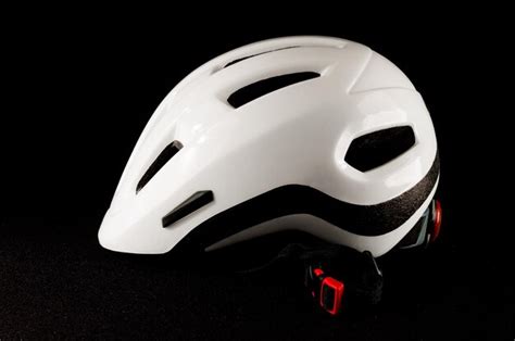 Premium Photo | Picture of a white bicycle bike safety helmet