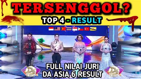 YANG TERSENGGGOL TOP 4 DA ASIA 6 RESULT TADI MALAM JUARA 4 YouTube