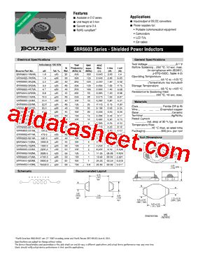 Srr Ml Datasheet Pdf Bourns Electronic Solutions