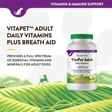 Naturvet Vitapet Vitaminas Diarias Para Perros Con Ayuda Respiratoria