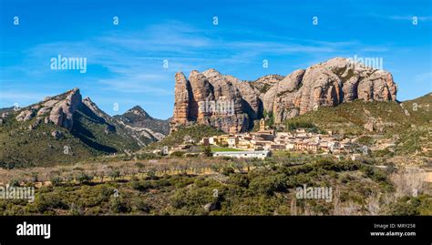 Aguero village, province of Huesca, Aragon, Spain, Europe Stock Photo - Alamy