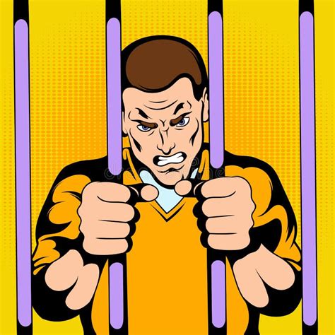 Cartoon Prisoner Behind Bars Stock Illustrations 166 Cartoon Prisoner Behind Bars Stock