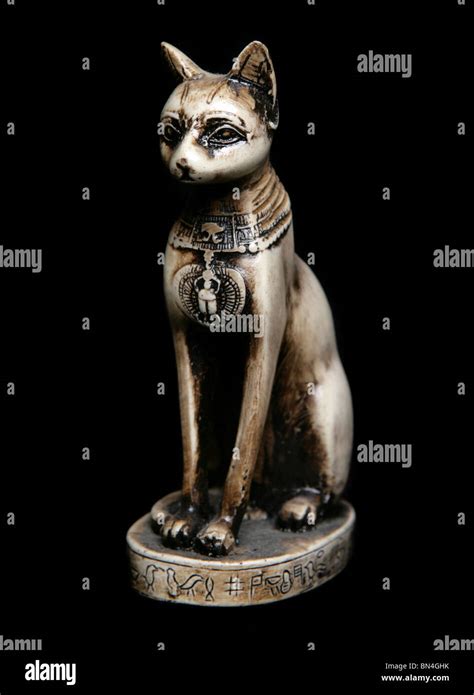 Bastet D Esse Gyptienne Statue En Studio Photo Stock Alamy