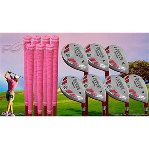 Senior Ladies Idrive Pink Golf Clubs All Hybrid Set 55 Years Womens Right Handed Lady Full True